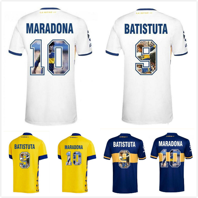 Maradona Boca Juniors soccer jerseys Fans Player version maradona retro BATISTUTA Special printing 2020 2021 maillot de foot Uniforms, Adult away
Maradona Boca Juniors soccer jerseys Fans Player version maradona retro BATISTUTA Special printing 2020 2021 maillot de foot Uniforms, Adult away