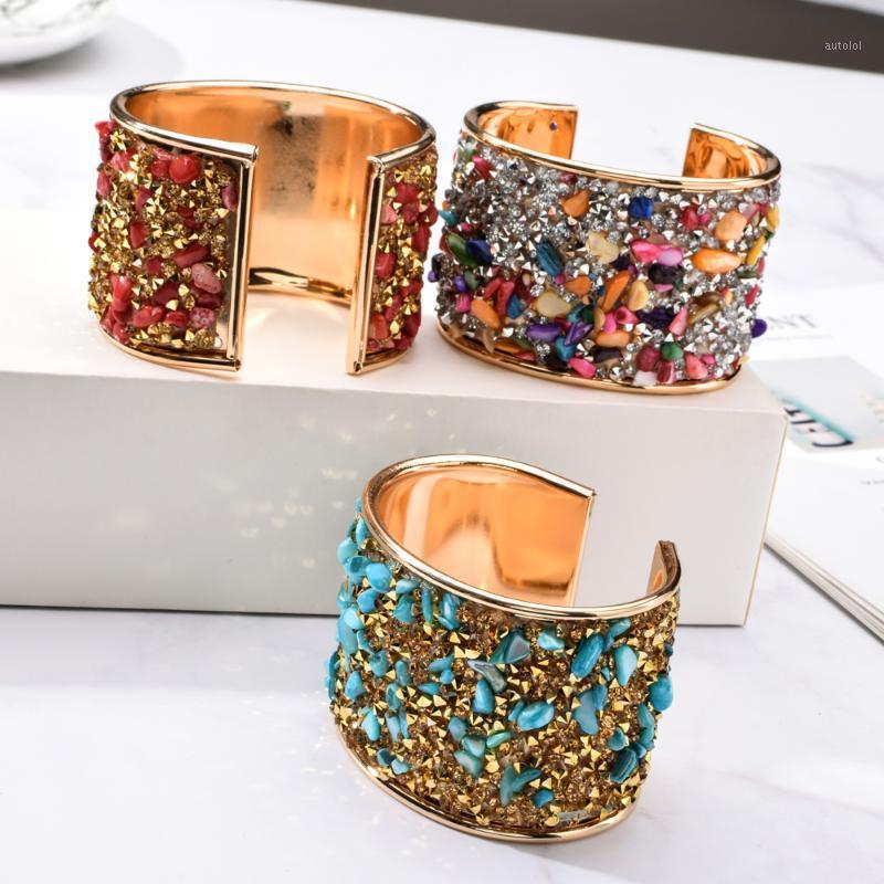 Bohemia Irregular Natural Stone Rhinestone Charm Bracelets Bangles Women Men Wide Open Wristband Fashion Jewelry1
Bohemia Irregular Natural Stone Rhinestone Charm Bracelets Bangles Women Men Wide Open Wristband Fashion Jewelry1