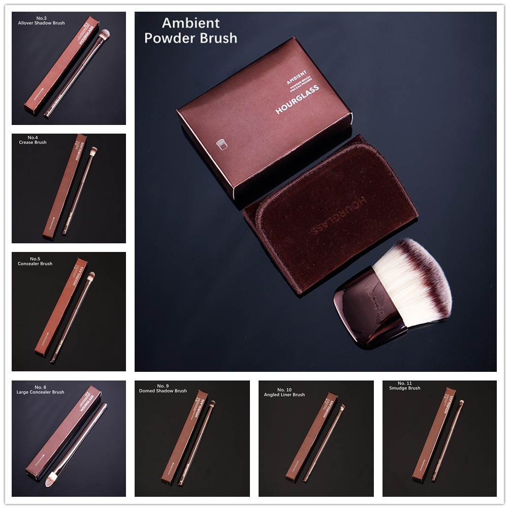 Hourglass Makeup Brushes Eye Shadow Crease Blending Eyeliner Concealer Cosmetics Blender Tools Brushes No.3 4 5 8 10 11