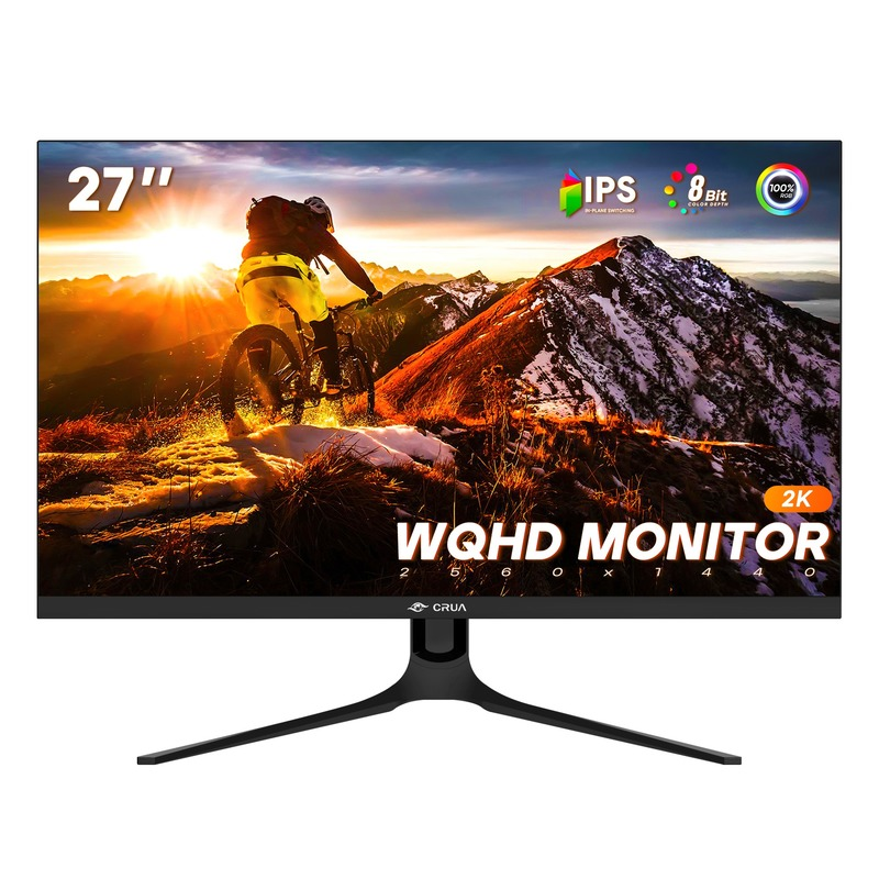 CRUA 27 inch 2k 1440P IPS monitor, QHD Display with Wide Viewing Angle, Borderless Design portcomputer gaming monitor
CRUA 27 inch 2k 1440P IPS monitor, QHD Display with Wide Viewing Angle, Borderless Design portcomputer gaming monitor