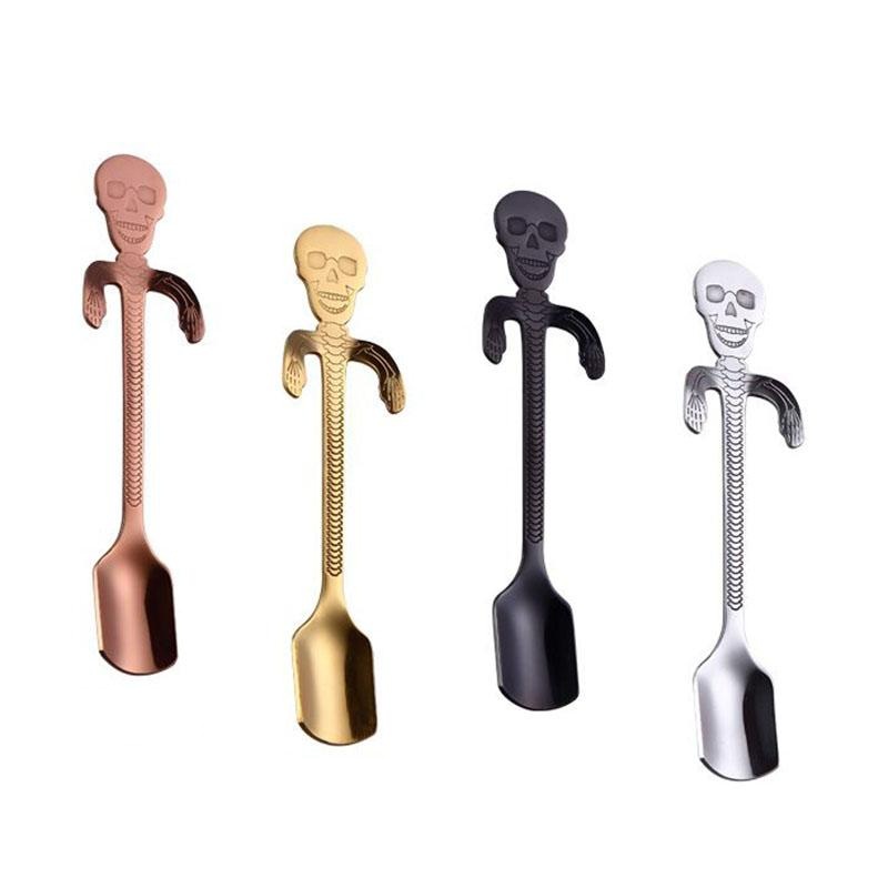Stainless Steel Skull Sugar Spoon Tea and Coffee Stirring Spoon Creative Hanging Cup Skeleton Coffee Mixing Spoons
Stainless Steel Skull Sugar Spoon Tea and Coffee Stirring Spoon Creative Hanging Cup Skeleton Coffee Mixing Spoons