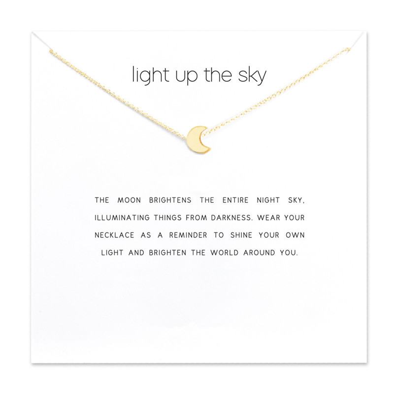 Moon Choker Necklaces With Card Gold Silver Cross Pendant Necklace For Fashion Women Jewelry light up the sky
Moon Choker Necklaces With Card Gold Silver Cross Pendant Necklace For Fashion Women Jewelry light up the sky