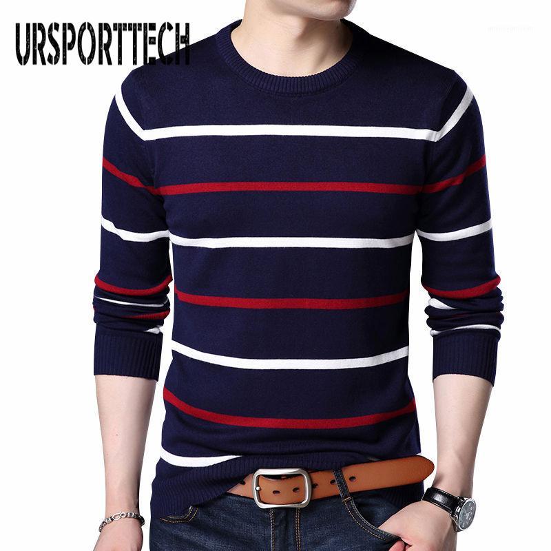 URSPORTTECH Striped Sweater Men 2019 Autumn Winter Slim Fit Sweaters Men Casual Warm Knitted O-Neck Pullover Sweater For 4XL1, White
URSPORTTECH Striped Sweater Men 2019 Autumn Winter Slim Fit Sweaters Men Casual Warm Knitted O-Neck Pullover Sweater For 4XL1, White