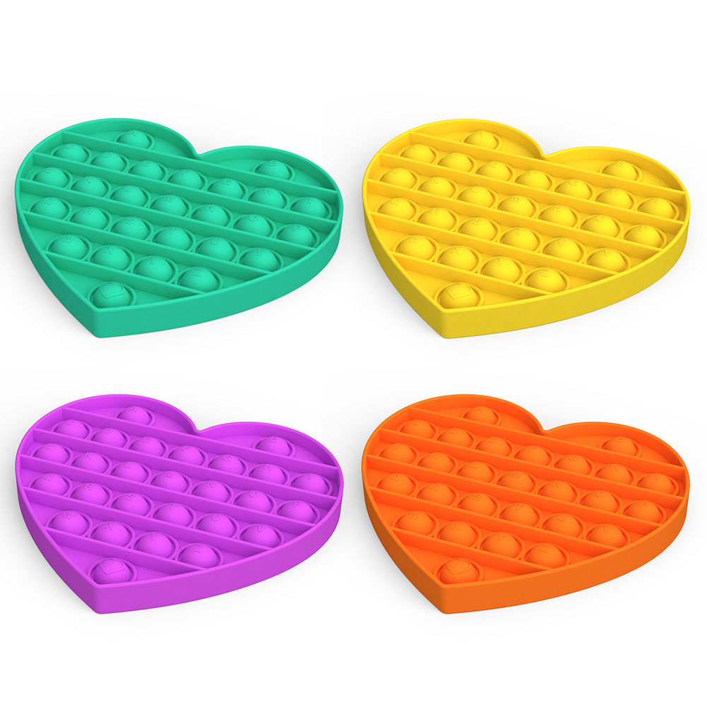 Pop It Push Pop Bubble Fidget Toy Autism Sensory Anxiety Stress Toys Silicone Heart Shape Tool For Children Boys Girls Adult Elderly
Pop It Push Pop Bubble Fidget Toy Autism Sensory Anxiety Stress Toys Silicone Heart Shape Tool For Children Boys Girls Adult Elderly