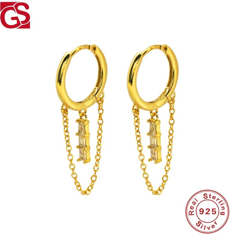 Hoop & Huggie GS 925 Sterling Silver Earrings Chain For Women Luxury Crystal Piercing Fashion Jewelry Support Reseller
Hoop & Huggie GS 925 Sterling Silver Earrings Chain For Women Luxury Crystal Piercing Fashion Jewelry Support Reseller