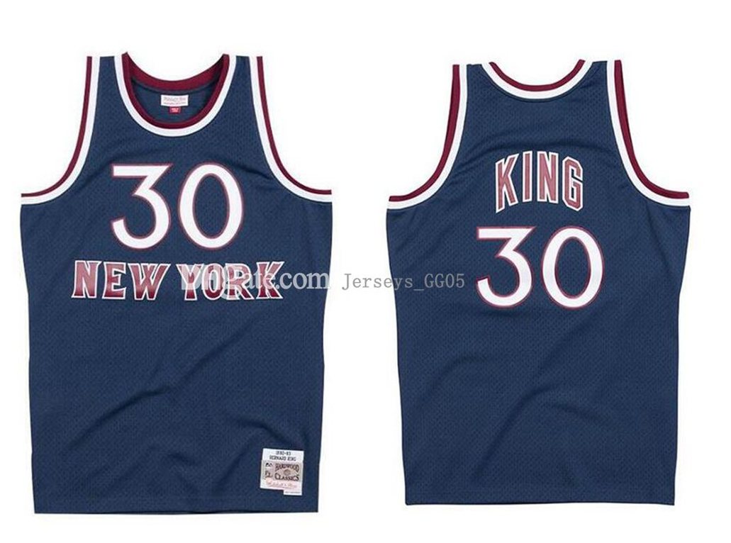 

Mens basketball New York Knicks women youth abc 30 Bernard King Mitchell & Ness 1982-93 Hardwoods Classics Authentic Jersey, Good