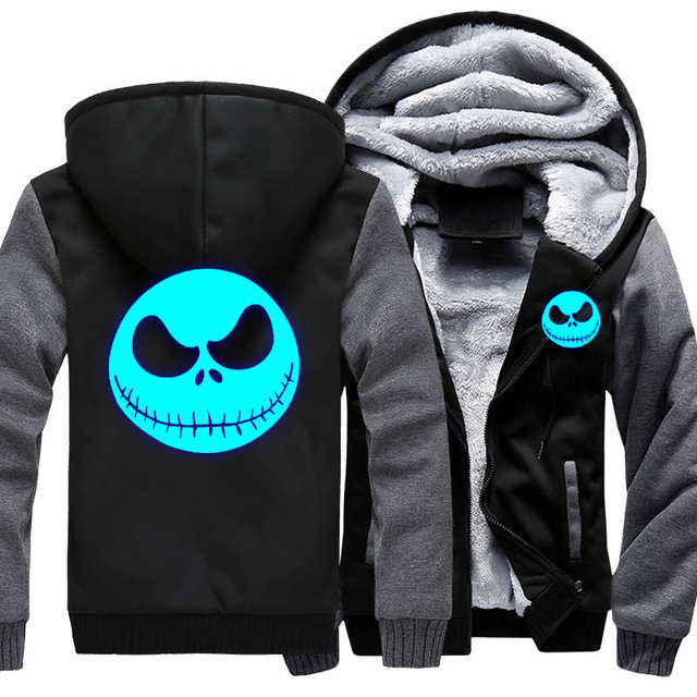 Movie Nightmare Before Christmas Jack Skellington Zipper Jacket Sweatshirts Coat Long Sleeve Casual Men's Thicken Hoodie, Black
Movie Nightmare Before Christmas Jack Skellington Zipper Jacket Sweatshirts Coat Long Sleeve Casual Men's Thicken Hoodie, Black