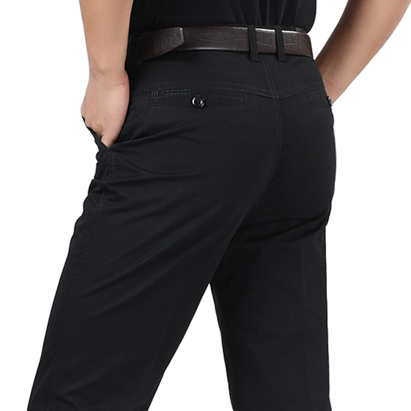Mens Loose Business Casual Pants Plus Size 30-44 Straight Pants Male Cotton High Quality cotton leisure trousers Summer Spring 201128