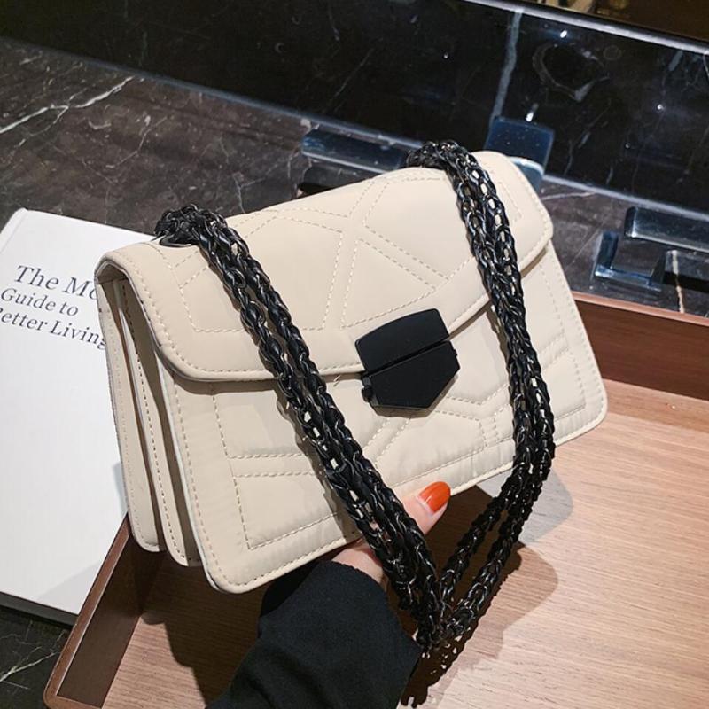 Elegant Female Square Crossbody Bag 2021 Fashion New Quality PU Leather Women's Designer Handbag Chain Shoulder Messenger Bag, Black
Elegant Female Square Crossbody Bag 2021 Fashion New Quality PU Leather Women's Designer Handbag Chain Shoulder Messenger Bag, Black