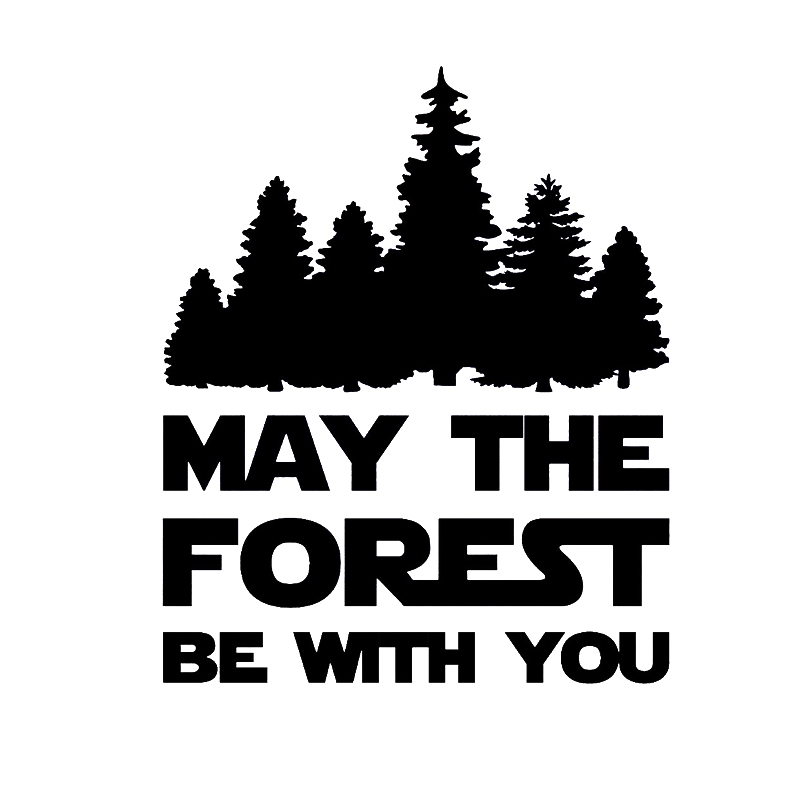 15.2*12.7cm May The Forest Be With You Vinyl Sticker - Camping Hiking Trekking Die Cut Decal Car Styling Car Sticker, Color
15.2*12.7cm May The Forest Be With You Vinyl Sticker - Camping Hiking Trekking Die Cut Decal Car Styling Car Sticker, Color