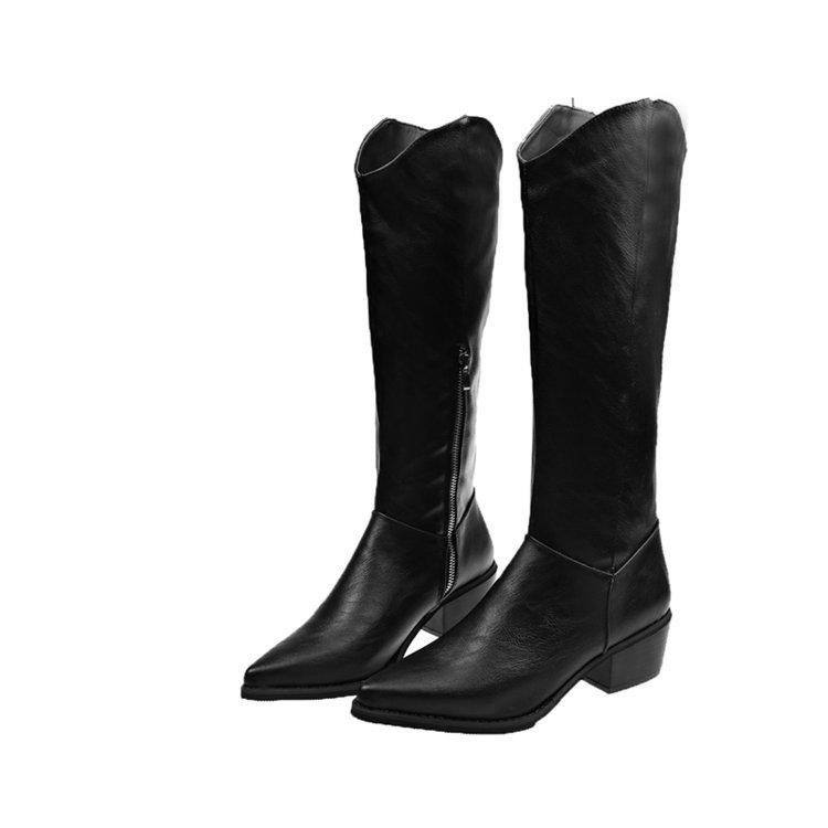Band Designer Faux Leather Women Knee High Boots Pointed Toe Boots Women Long Chunky Block High Heel Black Apricot Brown
Band Designer Faux Leather Women Knee High Boots Pointed Toe Boots Women Long Chunky Block High Heel Black Apricot Brown
