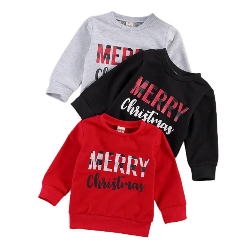 Kids Baby Letter Print Sweatshirt Autumn Winter Merry Christmas Infant Girls Boys Long Sleeve Round Neck Pullover Tops 0-6Y, Black
Kids Baby Letter Print Sweatshirt Autumn Winter Merry Christmas Infant Girls Boys Long Sleeve Round Neck Pullover Tops 0-6Y, Black