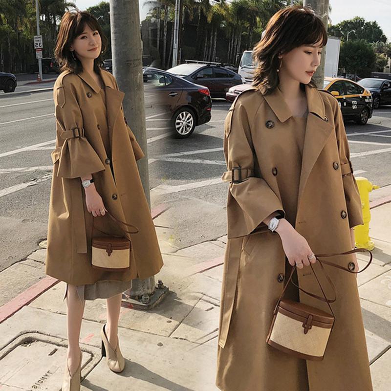Women Fashion Casual Solid Color Double Breasted Outwear Office Ladies Coat Chic Korean Style Design Long Trench Coat Female1, Khaki
Women Fashion Casual Solid Color Double Breasted Outwear Office Ladies Coat Chic Korean Style Design Long Trench Coat Female1, Khaki