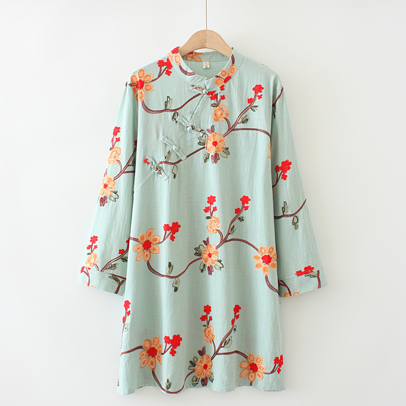Xl-4xl Plus Size Complete Female Floral Cotton Printed T-shirts Spring Casual Autumn Long Vintage Tops S072, Blue
Xl-4xl Plus Size Complete Female Floral Cotton Printed T-shirts Spring Casual Autumn Long Vintage Tops S072, Blue