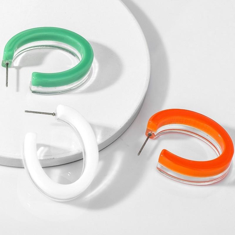 Hoop & Huggie Style Personality C-shaped Acrylic Earrings Transparent Candy Double Lady For Women Jewelry
Hoop & Huggie Style Personality C-shaped Acrylic Earrings Transparent Candy Double Lady For Women Jewelry