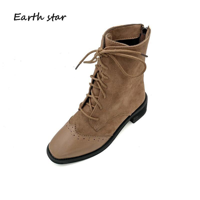 botas mujer Casual Shoes Women Fashion Brand Boots Lady chaussure Autumn Female footware Brogue Shoes Ankle Boots Khaki, Black
botas mujer Casual Shoes Women Fashion Brand Boots Lady chaussure Autumn Female footware Brogue Shoes Ankle Boots Khaki, Black