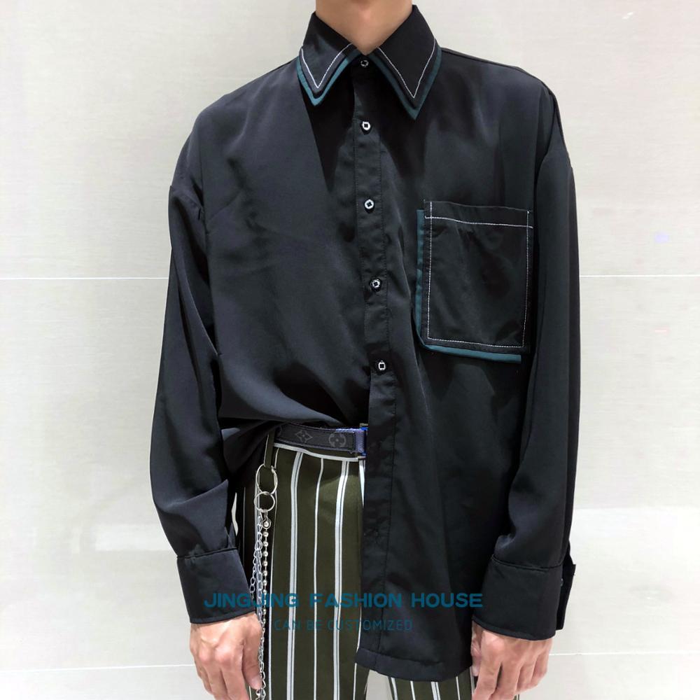 2021 New S-!! Double Black Males in Layers Collared Shreds Large Pocket Long Sleeve Shirt Loose Non-korean Version Plus Fat Size ZS3W, Splicing other
2021 New S-!! Double Black Males in Layers Collared Shreds Large Pocket Long Sleeve Shirt Loose Non-korean Version Plus Fat Size ZS3W, Splicing other