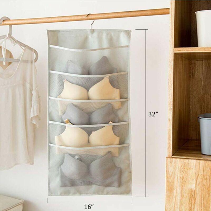 15/30Grids Wardrobe Underwear Bags Storage Double-sided Use Hanging Make Up Organizer Household Shelf Clear Socks, Beige
15/30Grids Wardrobe Underwear Bags Storage Double-sided Use Hanging Make Up Organizer Household Shelf Clear Socks, Beige