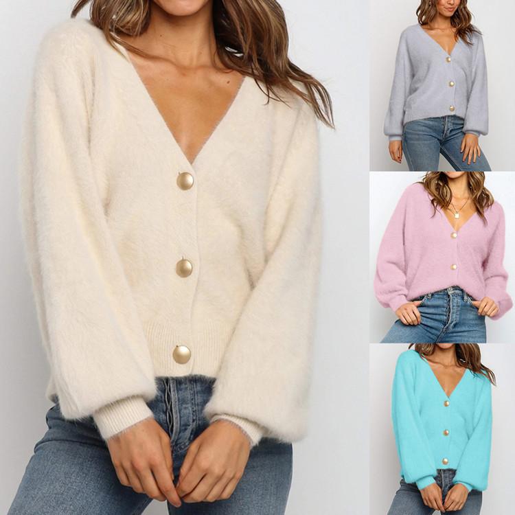 2020 New Elegant Long Sleeve Mohair Sweater Single-Breasted Female Short Cardigan Soft Flexible Knitted Outwear For Women
2020 New Elegant Long Sleeve Mohair Sweater Single-Breasted Female Short Cardigan Soft Flexible Knitted Outwear For Women