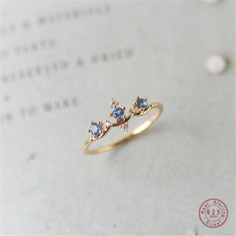 925 Sterling Silver 14K Gold Pavé Blue Crystal Ring Women Exquisite Sparkling Wedding Jewelry Girlfriend Engagement Gift
925 Sterling Silver 14K Gold Pavé Blue Crystal Ring Women Exquisite Sparkling Wedding Jewelry Girlfriend Engagement Gift