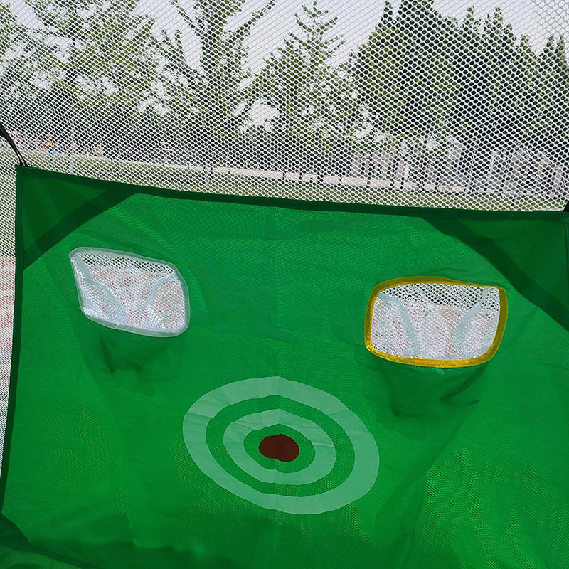 Indoor Outdoor Foldable Golf Practice Net Golf Hitting Cage Garden Grassland Practice Tent 1m /2m Golf Training Aids 201124