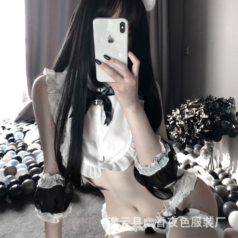 Sexy maid's clothing French uniform temptation bandana apron maid cosplay naughty servant's attire erotic roleplay, Red
Sexy maid's clothing French uniform temptation bandana apron maid cosplay naughty servant's attire erotic roleplay, Red