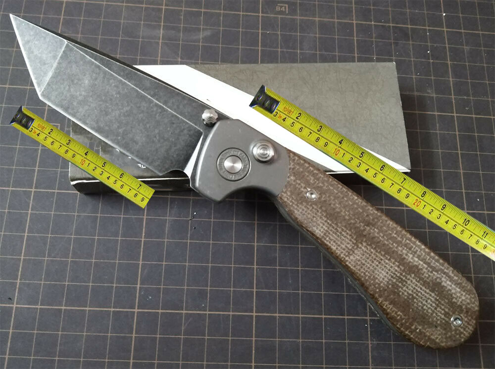 TwoSun Knives Tepe Designs Survival Outdoor D2 Micarta Titanium ButtonLock Pocket Folding Knife TS175
TwoSun Knives Tepe Designs Survival Outdoor D2 Micarta Titanium ButtonLock Pocket Folding Knife TS175