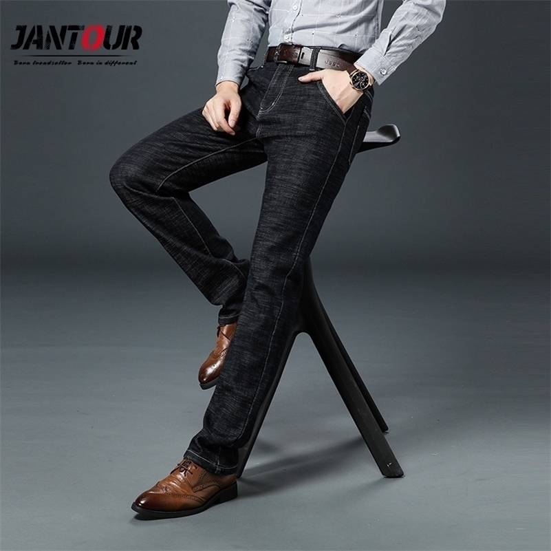 Jantour Brand New Men's Black Jeans Fashion Classic Style Elastic Slim Straight Trousers Jeans Male Large size 40 42 44 46 201111
Jantour Brand New Men's Black Jeans Fashion Classic Style Elastic Slim Straight Trousers Jeans Male Large size 40 42 44 46 201111