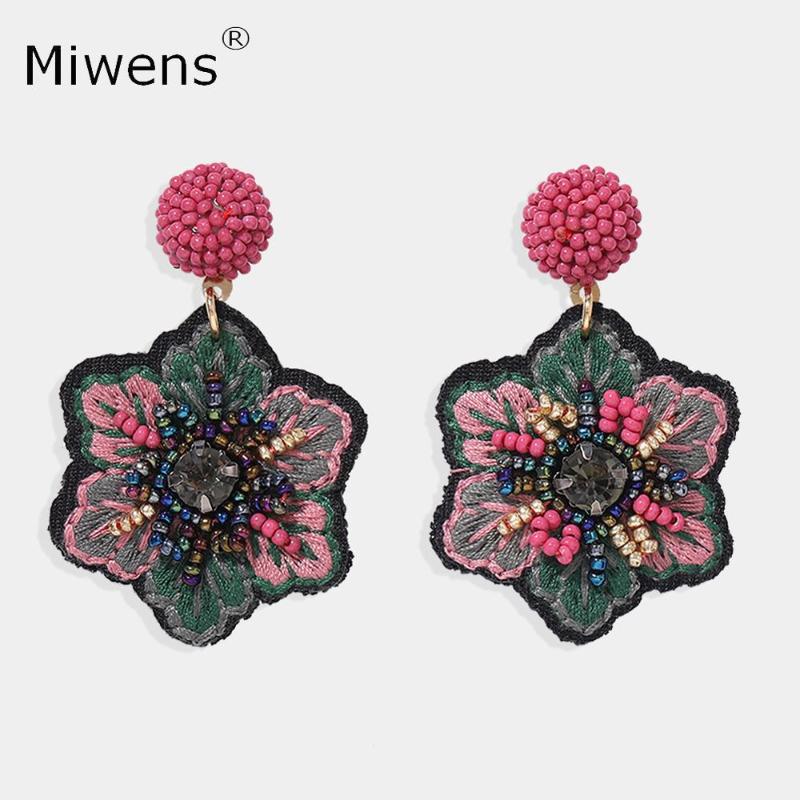 Miwens Colorful Beads Flower Dangle Earrings For Women Bridal Party Ethnic Statement Floral Handmade Beaded Hanging Ear Jewelry, Silver
Miwens Colorful Beads Flower Dangle Earrings For Women Bridal Party Ethnic Statement Floral Handmade Beaded Hanging Ear Jewelry, Silver