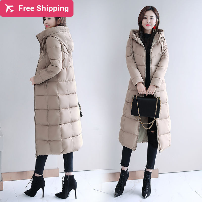 Female fashion long parkas woman winter down cotton lady leisure style jacket with hoodie warmer, Kaki
Female fashion long parkas woman winter down cotton lady leisure style jacket with hoodie warmer, Kaki