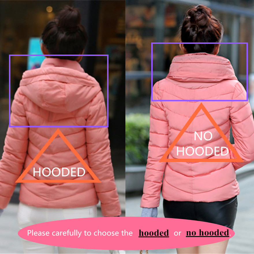 Causal Ladies Solid Padded Jacket Short Autumn Winter Wadded Jacket Women Hooded Coats Female Parkas With Gloves Overcoat Y201006