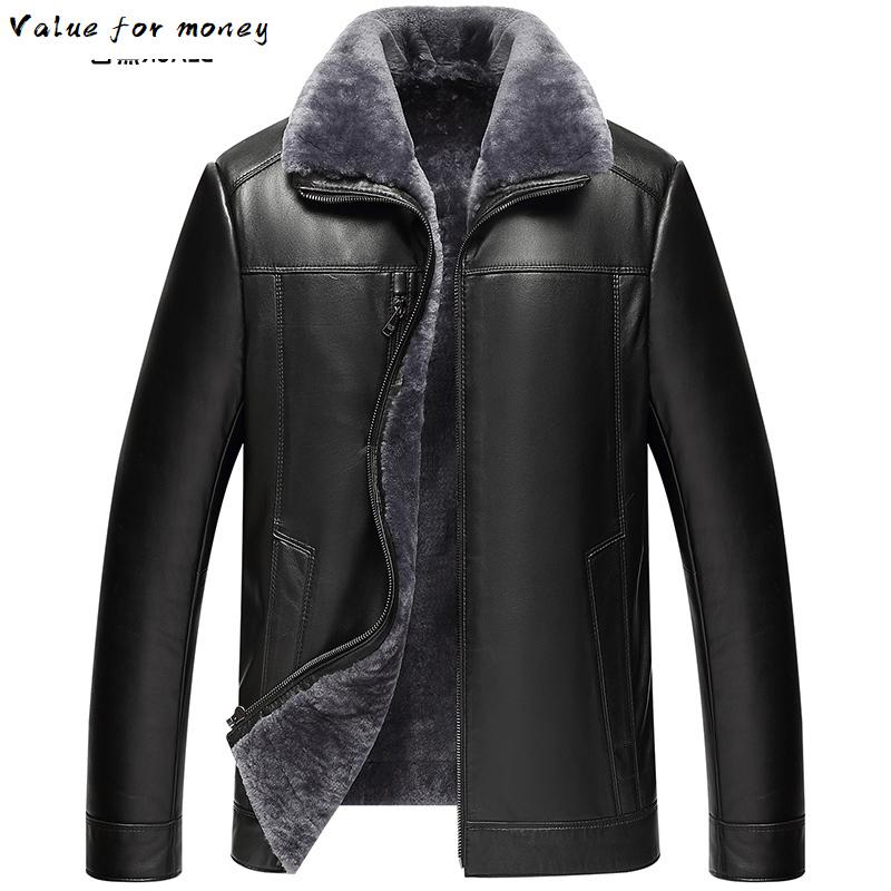 Sheepskin Genuine Leather Jacket Men 100% Real Wool Liner Short Men's Fur Coat Warm Jackets 2020 Veste 22-1687 KJ1562, Black
Sheepskin Genuine Leather Jacket Men 100% Real Wool Liner Short Men's Fur Coat Warm Jackets 2020 Veste 22-1687 KJ1562, Black
