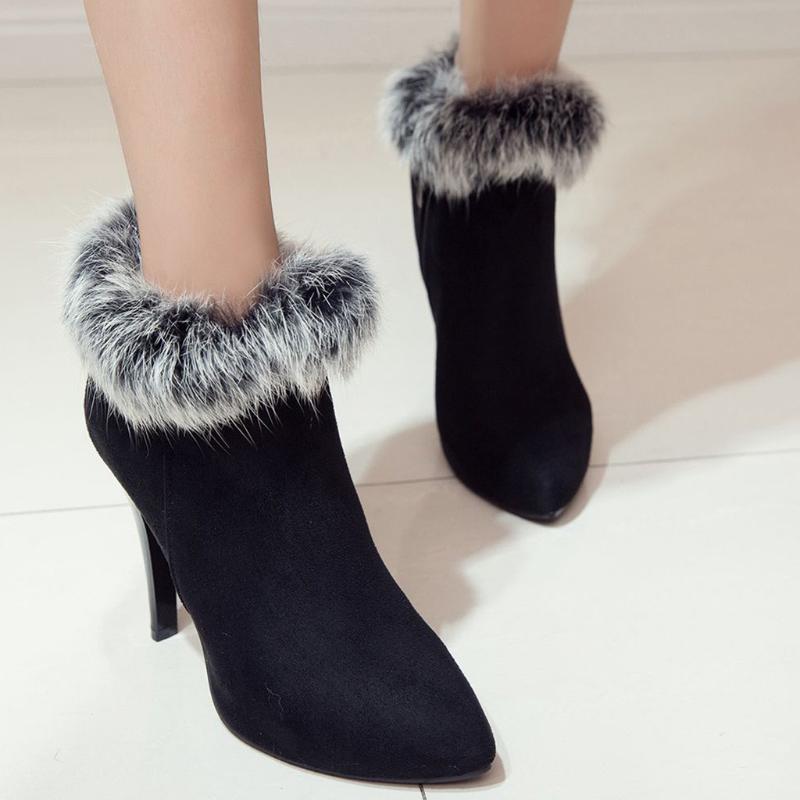 shoes women boots women genuine PU winter platform Winter Shoes Woman Pointed Toe Ankle Boots For Zipper High-heel, Black
shoes women boots women genuine PU winter platform Winter Shoes Woman Pointed Toe Ankle Boots For Zipper High-heel, Black