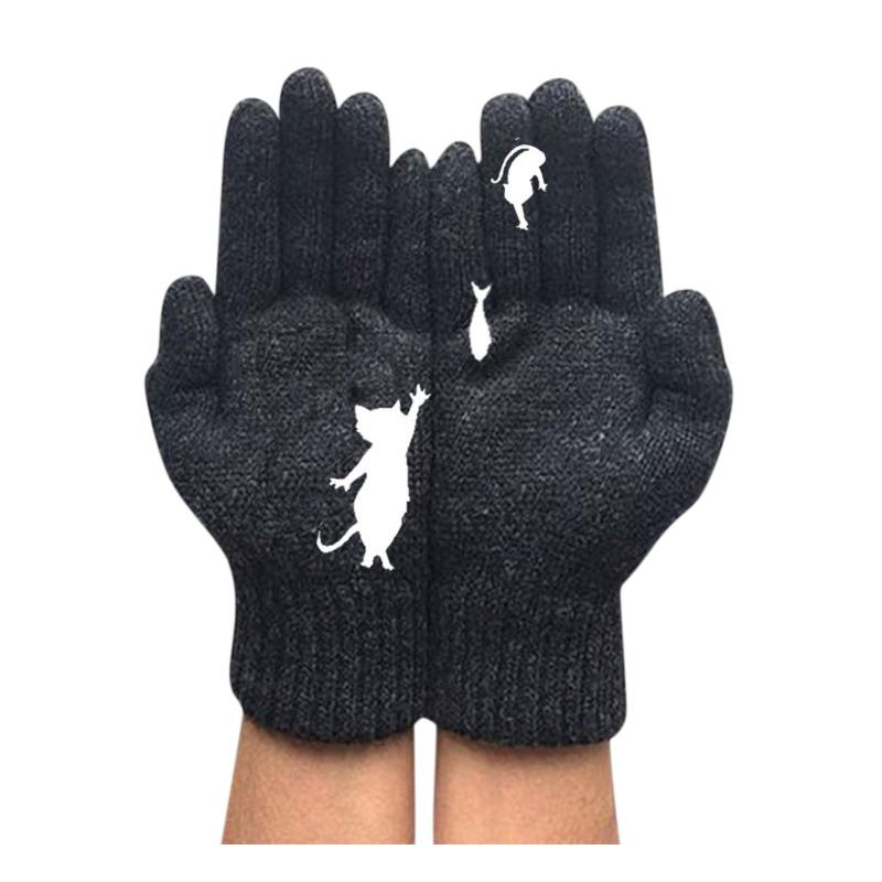 Cartoon Cat Knitted Gloves Women Winter Warm Outdoor Riding Thicken Printed Cold Proof Imitation Cashmere Soft Gloves
Cartoon Cat Knitted Gloves Women Winter Warm Outdoor Riding Thicken Printed Cold Proof Imitation Cashmere Soft Gloves