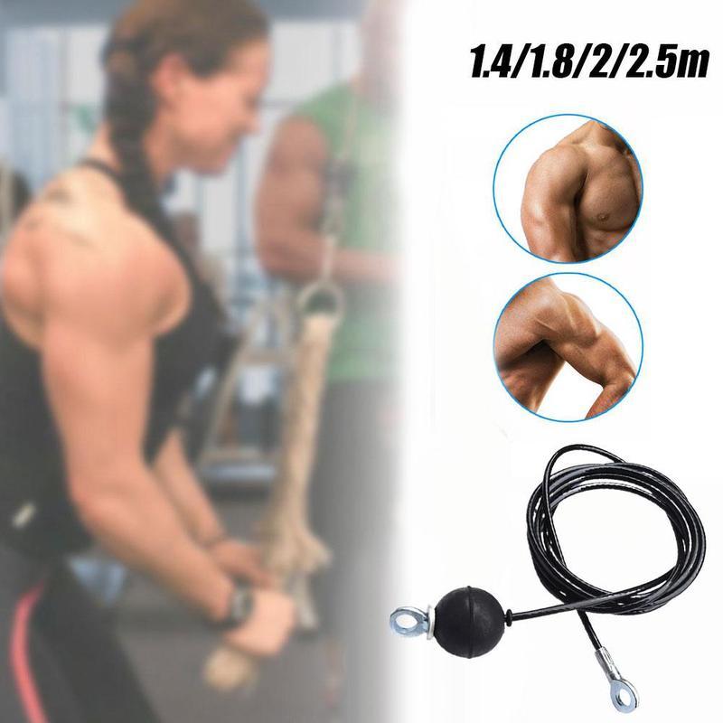 1.4M/1.8M/2M/2.5M Gym Wire Rope Heavy Duty Steel Wirerope for Home Cable Machine Fitness Pulley Accessories 5Mm Rope
1.4M/1.8M/2M/2.5M Gym Wire Rope Heavy Duty Steel Wirerope for Home Cable Machine Fitness Pulley Accessories 5Mm Rope