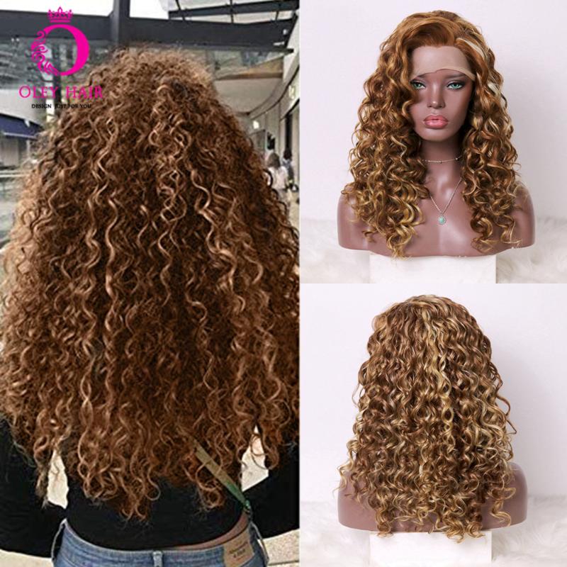 OLEY Brown Wig Heat Resistant Drag Queen Synthetic Lace Front Wig Highlight Blonde Kinky Curly Punk Ombre Wigs For Black Women, Brown ombre wig
OLEY Brown Wig Heat Resistant Drag Queen Synthetic Lace Front Wig Highlight Blonde Kinky Curly Punk Ombre Wigs For Black Women, Brown ombre wig