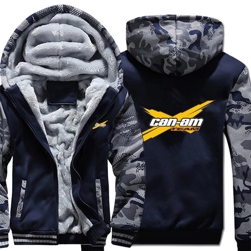 Can am Hoodies Camouflage sleeve Jacket Hoody Zipper Winter Fleece Can am Sweatshirt C1117, Black
Can am Hoodies Camouflage sleeve Jacket Hoody Zipper Winter Fleece Can am Sweatshirt C1117, Black