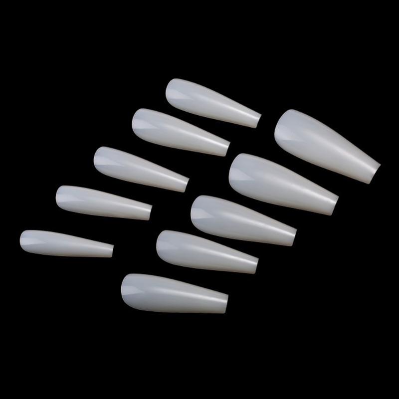 500pcs 10 Sizes Long Coffin Tools Manicure Ballerina Fake Nails Full Cover Pointed Home Salon Tips ABS Art Decal Charms Natural, Clear
500pcs 10 Sizes Long Coffin Tools Manicure Ballerina Fake Nails Full Cover Pointed Home Salon Tips ABS Art Decal Charms Natural, Clear