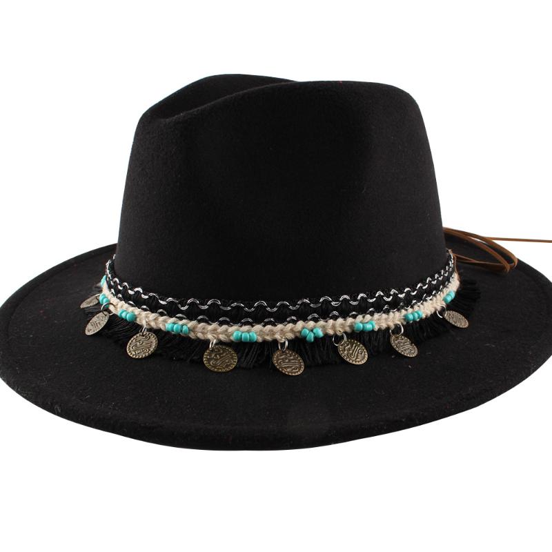 Men Women Hat Imitation Woolen Winter Women Felt Hats Men Fashion Black Top Jazz Hat cowboy leather Couple models, Blue;gray
Men Women Hat Imitation Woolen Winter Women Felt Hats Men Fashion Black Top Jazz Hat cowboy leather Couple models, Blue;gray
