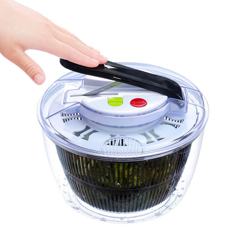 Hand-Held Salad Bowl Spinner Vegetable Dehydrator Push-Type 5L Safe Clear Bowl Large-capacity Fruit Washing Basin Drain Basket
Hand-Held Salad Bowl Spinner Vegetable Dehydrator Push-Type 5L Safe Clear Bowl Large-capacity Fruit Washing Basin Drain Basket