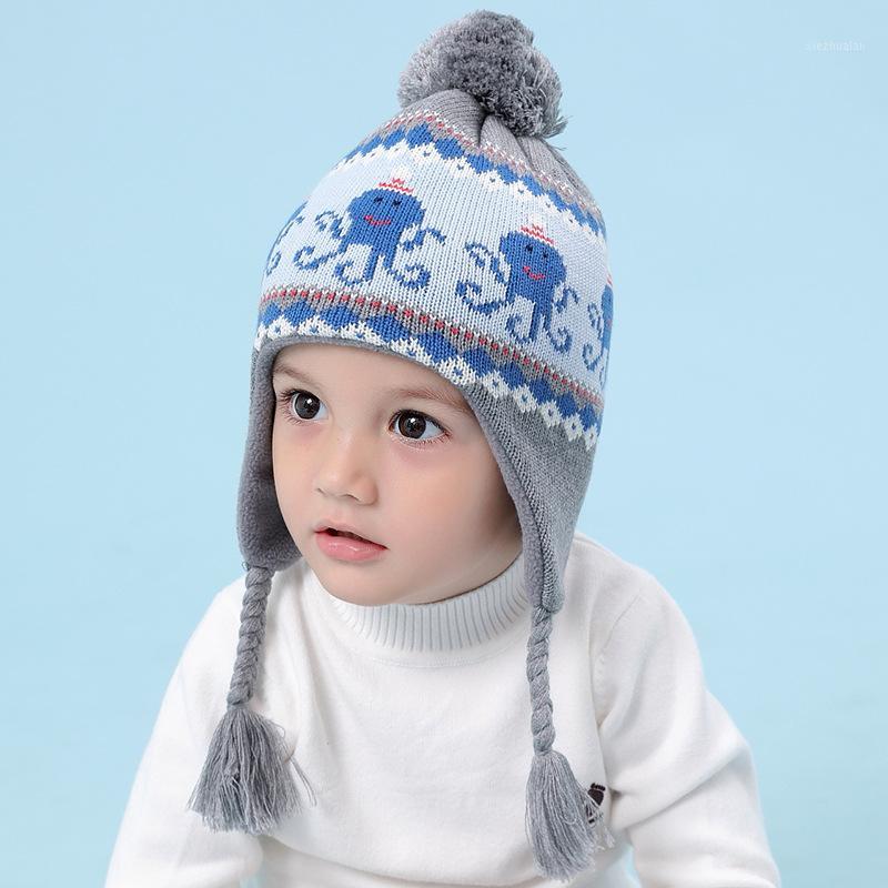 Winter Hat Boy Kid Knit Beanie Earflap Autumn Warm Skiing Pompom Cotton Animal Octopus Outdoor Fleece Accessory For Toddler1, As pic
Winter Hat Boy Kid Knit Beanie Earflap Autumn Warm Skiing Pompom Cotton Animal Octopus Outdoor Fleece Accessory For Toddler1, As pic