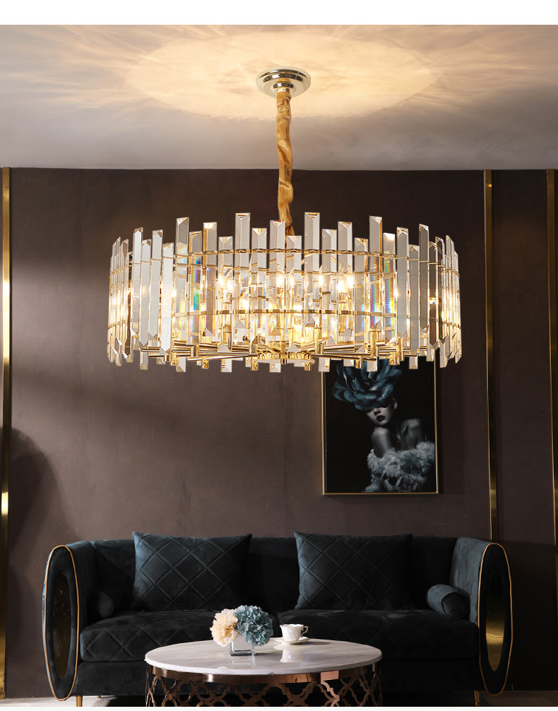 Gold Led Pendant Lights lamp Crystal Livingroom Indoor Lighting Modern Hanging For Dining room Kitchen Industrial Loft
Gold Led Pendant Lights lamp Crystal Livingroom Indoor Lighting Modern Hanging For Dining room Kitchen Industrial Loft