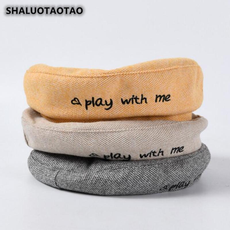 SHALUOTAOTAO Trend Autumn Fashion Cotton Berets For Women Letter Embroidery Leisure Sports Caps Noble Elegant Ladies Brands Cap, Beige 
SHALUOTAOTAO Trend Autumn Fashion Cotton Berets For Women Letter Embroidery Leisure Sports Caps Noble Elegant Ladies Brands Cap, Beige