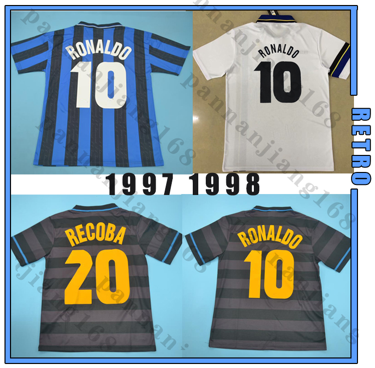 Inter 1997 1998 #10 RONALDO Retro soccer jersey football shirt black 97 98 classic DJORKAEFF SIMEONE ZAMORANO Vintage Maglia da calcio, Black;yellow
Inter 1997 1998 #10 RONALDO Retro soccer jersey football shirt black 97 98 classic DJORKAEFF SIMEONE ZAMORANO Vintage Maglia da calcio, Black;yellow