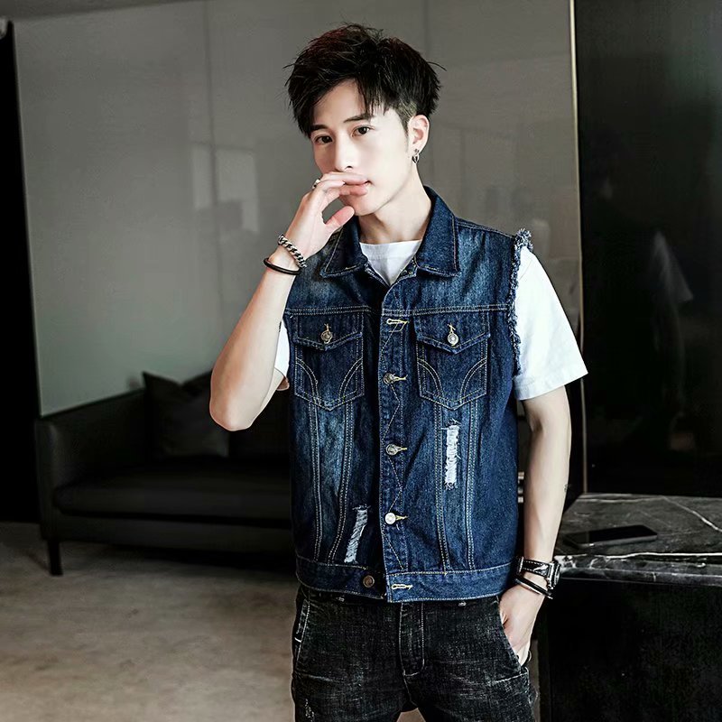 2020 Men's denim jacket Fashion Vintage streetwear Frayed Clothing jackets Men Casual Hip Hop Slim sport jacket, Blue
2020 Men's denim jacket Fashion Vintage streetwear Frayed Clothing jackets Men Casual Hip Hop Slim sport jacket, Blue