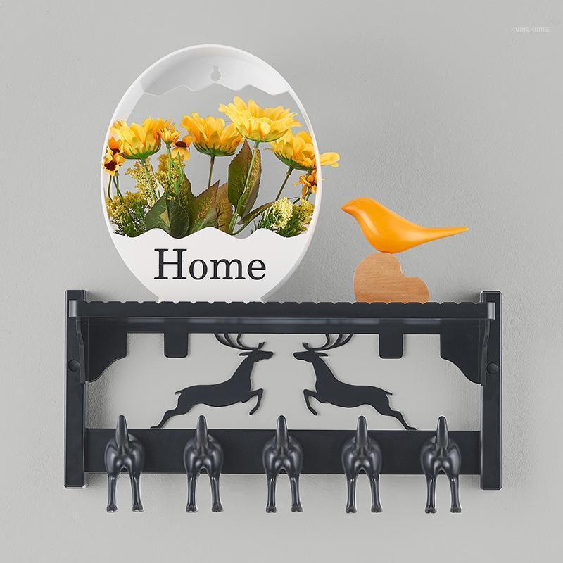 Wall-Mount Coat Rack with 5 Hooks Punch-free Wall Shelf Coat Hook Rail for Hallway Bathroom Closet Room FAS61
Wall-Mount Coat Rack with 5 Hooks Punch-free Wall Shelf Coat Hook Rail for Hallway Bathroom Closet Room FAS61