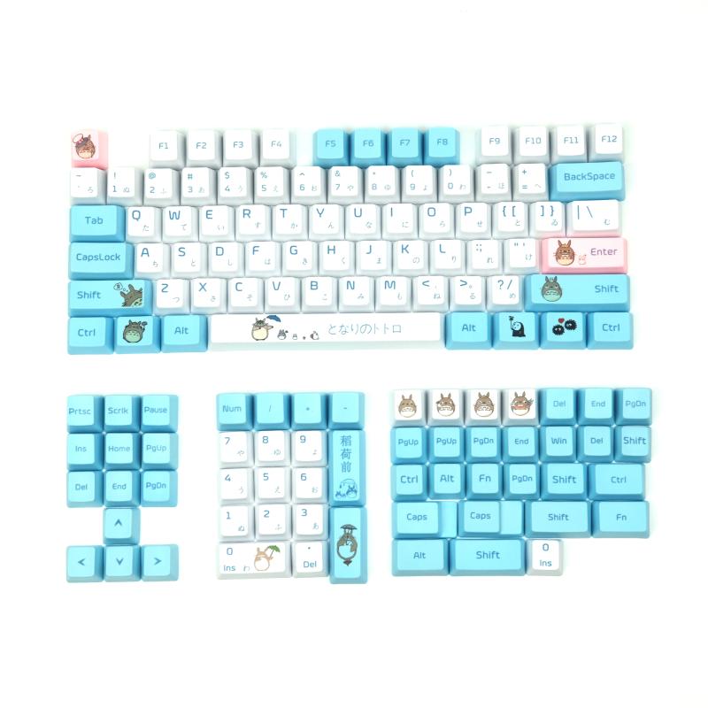 PBT Keycaps OEM Profile 130 Keys Cartoon DYE Sublimation 1.75U 2U Shift 6.25U Spacebar Compatible 95% Mechanical Keyboard
PBT Keycaps OEM Profile 130 Keys Cartoon DYE Sublimation 1.75U 2U Shift 6.25U Spacebar Compatible 95% Mechanical Keyboard