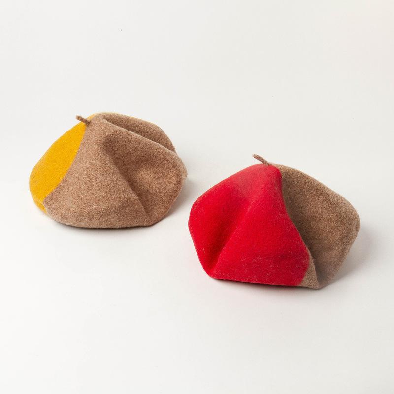 Korean version of the new autumn and winter color matching wool wool BERET painter's hat in 2020,leisure and warm lady's bud cap, Red
Korean version of the new autumn and winter color matching wool wool BERET painter's hat in 2020,leisure and warm lady's bud cap, Red
