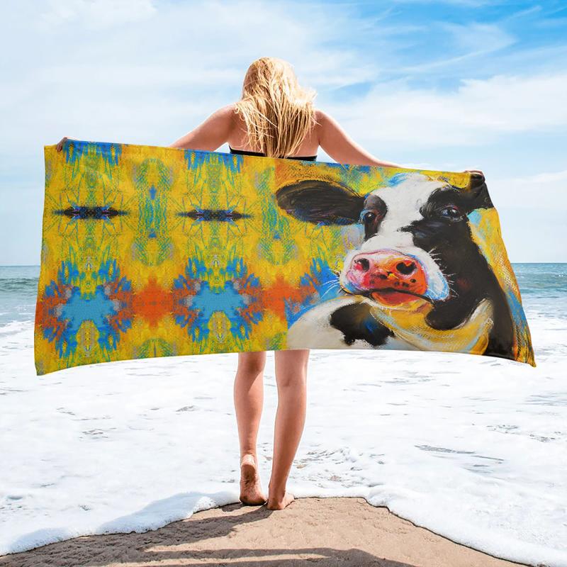 Animal Cow Color Oil Painting Bath Towel Swimming Quick-Dry Bath Towel Bathroom Accessories Microfiber Beach Towels, As pic
Animal Cow Color Oil Painting Bath Towel Swimming Quick-Dry Bath Towel Bathroom Accessories Microfiber Beach Towels, As pic