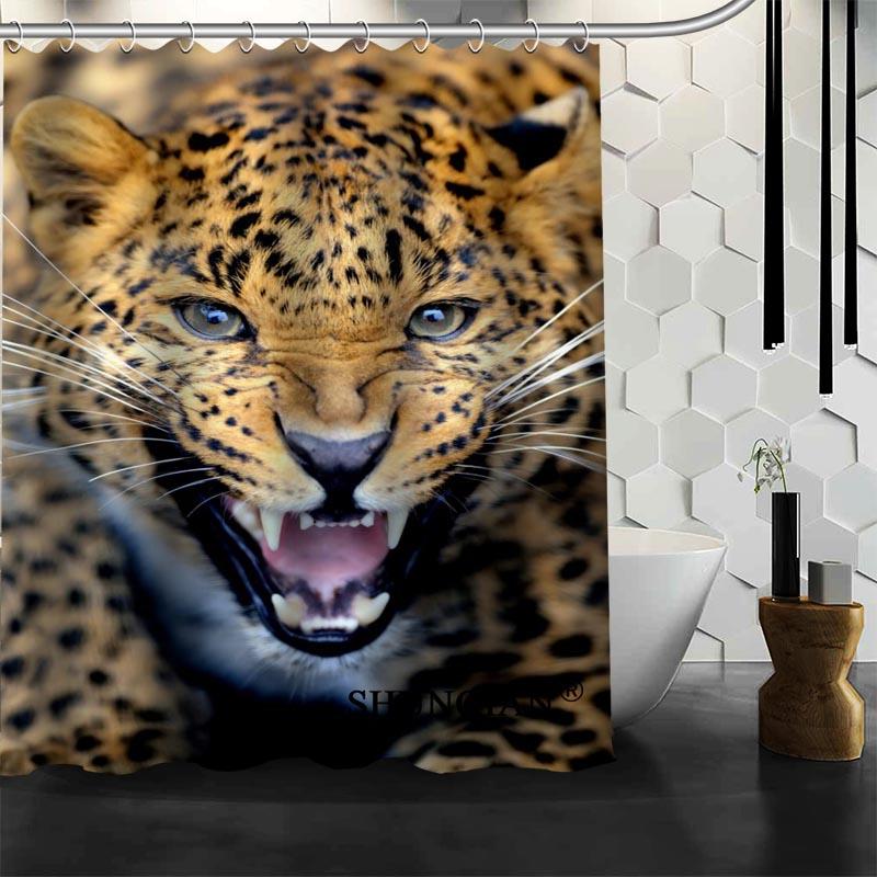 Custom leopard,Tiger, lion Shower Curtain High Quality bathroom Accessories Bath screens Customized curtain 
Custom leopard,Tiger, lion Shower Curtain High Quality bathroom Accessories Bath screens Customized curtain